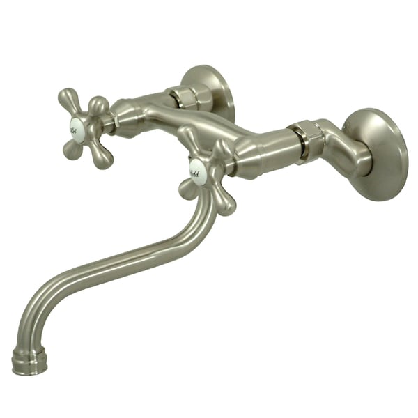 KS216SN Adjustable Center Wall Mount Bathroom Faucet